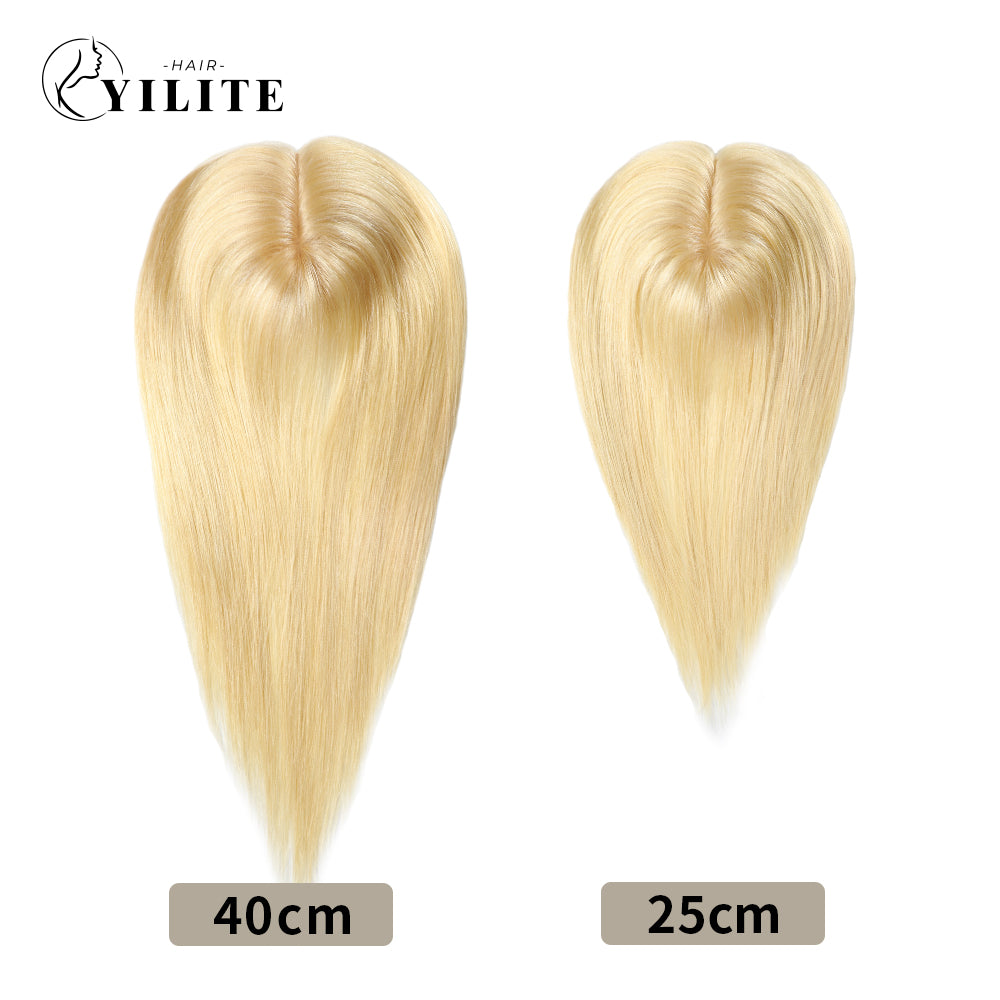 (#613) Bleach Blonde Clip In Hair Toppers for Women in 25cm and 40cm 