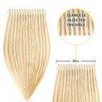 (#P18/613) Ash Blonde Highlights Tape Weft Hair Extensions 20CM 4Pcs