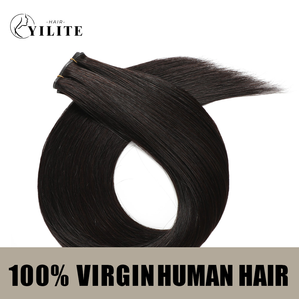 (#1B) Natural Black Genius Weft Virgin Human Hair