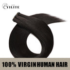 (#1B) Natural Black Genius Weft Virgin Human Hair