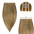(#P4/27) Caramel Blonde Balayage Tape Weft Hair Extensions 20CM 4Pcs