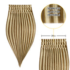 (#P6/613) Chestnut Brown Balayage Tape Weft Hair Extensions 20CM 4Pcs