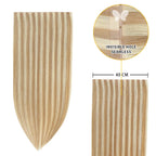 YiliteVip (#P18/613) Ash Blonde Highlights Butterfly Weft Hair Extensions