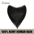 seamless hair patch virgin human hair (#1) Jet Black 