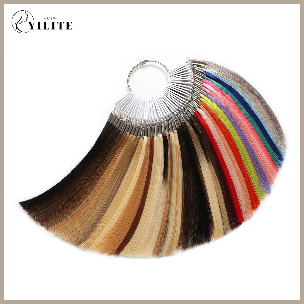 YiliteVip Hair Color Ring Real Human Hair 8 Inches 43 Shades