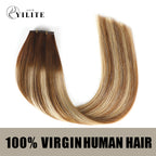 (#P6/613/T4) Brown to Blonde Balayage Genius Weft Virgin Human Hair