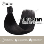 (#1B) Natural Black Wrap Around Ponytail Extension Virgin Human Hair