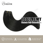 (#1B) Natural Black Sew In Weft Virgin Human Hair