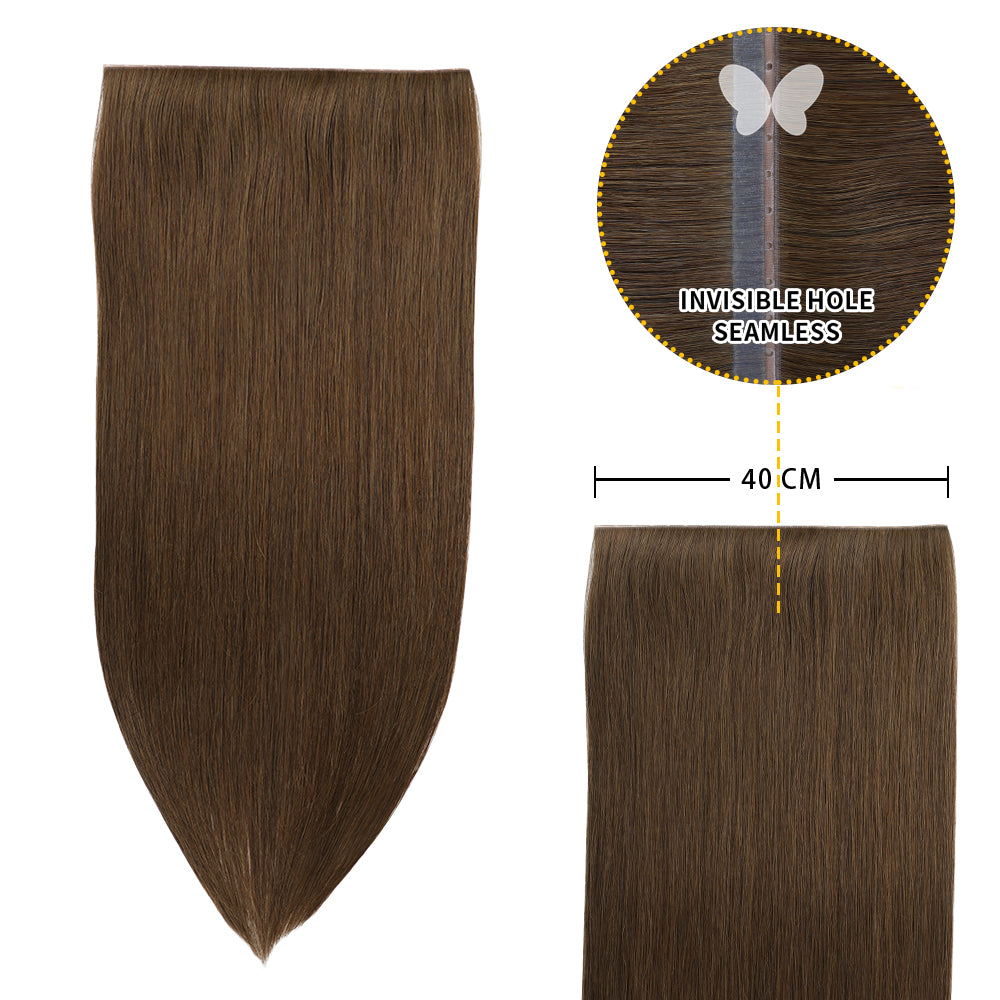 YiliteVip (#4) Chocolate Brown Butterfly Weft Hair Extensions