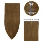 YiliteVip (#6) Chestnut Brown Butterfly Weft Hair Extensions