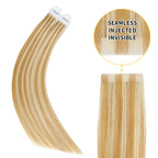 YiliteVip (#P27/613) Strawberry Blonde Bleach Blonde Invisible Tape In Extensions 20Pcs