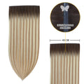 YiliteVip (#T2/P18/60) Darkest Brown with Ash Blonde Balayage Butterfly Weft Hair Extensions