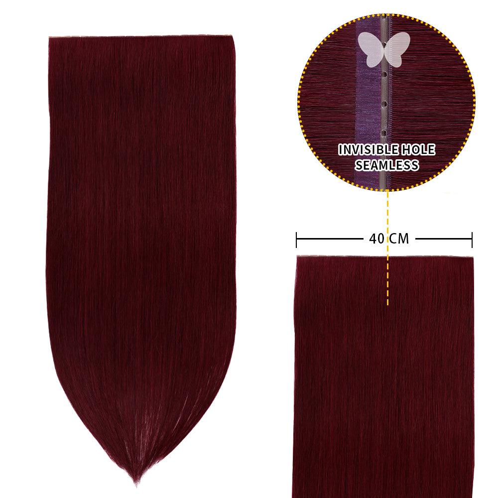 YiliteVip (#99J) Burgundy Butterfly Weft Hair Extensions