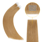YiliteVip (#27) Strawberry Blonde Invisible Tape In Extensions 20Pcs