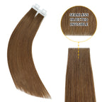 YiliteVip (#6) Chestnut Brown Invisible Tape In Extensions 20Pcs