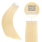 YiliteVip (#613) Bleach Blonde Invisible Tape In Extensions 20Pcs