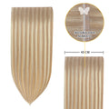 YiliteVip (#T18/P18/613) Ash Blonde Balayage Butterfly Weft Hair Extensions