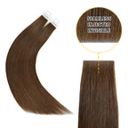 YiliteVip (#4) Chocolate Brown Invisible Tape In Extensions 20Pcs