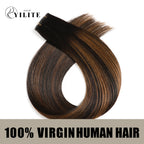 (#P1B/6/T1B) Natural Black Balayage Genius Weft Virgin Human Hair