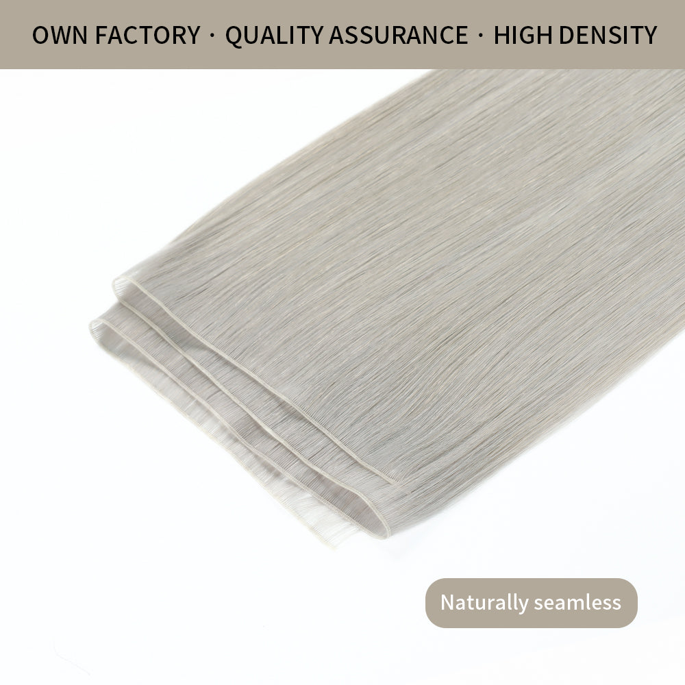 Silver Genius Weft with Thin Handmade Top and Full Thick Ends