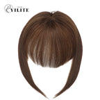 (#4) Chocolate Brown Clip In Bangs Remy Human Hair