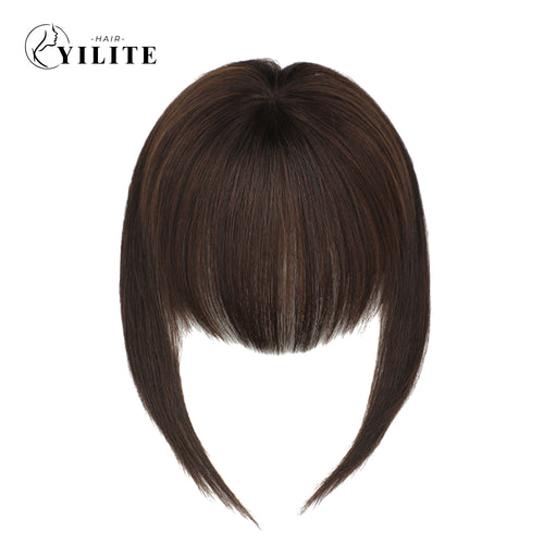 (#2) Darkest Brown Clip In Bangs Remy Human Hair