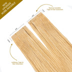 Comparison of Narrow Mini Tape In Hair Extensions vs Ordinary Tape In Extensions (#27) 