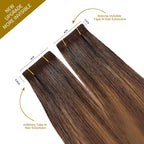 Comparison of Narrow Mini Tape In Hair Extensions vs Ordinary Tape In Extensions (#P2/6/T2)