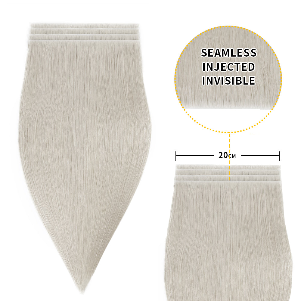 Silver Tape Weft Hair Extensions 20CM 4Pcs