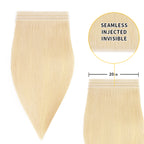 (#613) Bleach Blonde Tape Weft Hair Extensions 20CM 4Pcs