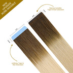 Comparison of Narrow Mini Tape In Hair Extensions vs Ordinary Tape In Extensions (#T8/60)