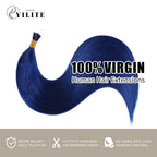 Blue I Tip Extensions 100% Virgin Human Hair 