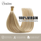 (#P18/613) Ash Blonde Highlights I Tip Extensions 100% Virgin Human Hair 