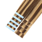 YiliteVip (#P4/27) Caramel Blonde Balayage Invisible Tape In Extensions 20Pcs