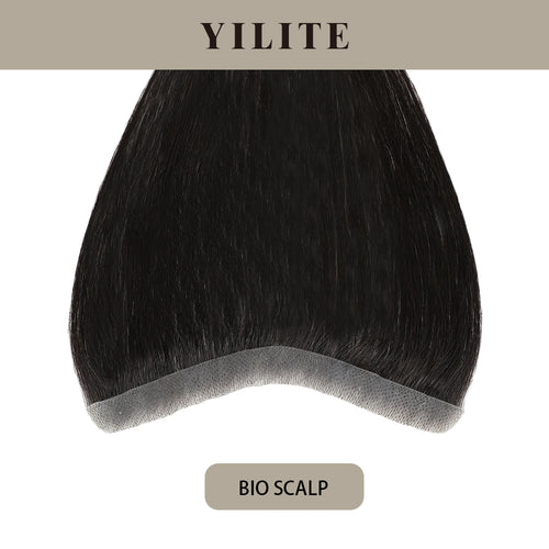 Bio Scalp invisible seamless hair patch with skin-like base (Natural Black)