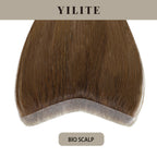 Bio Scalp invisible seamless hair patch with skin-like base (#4 Dark Brown)
