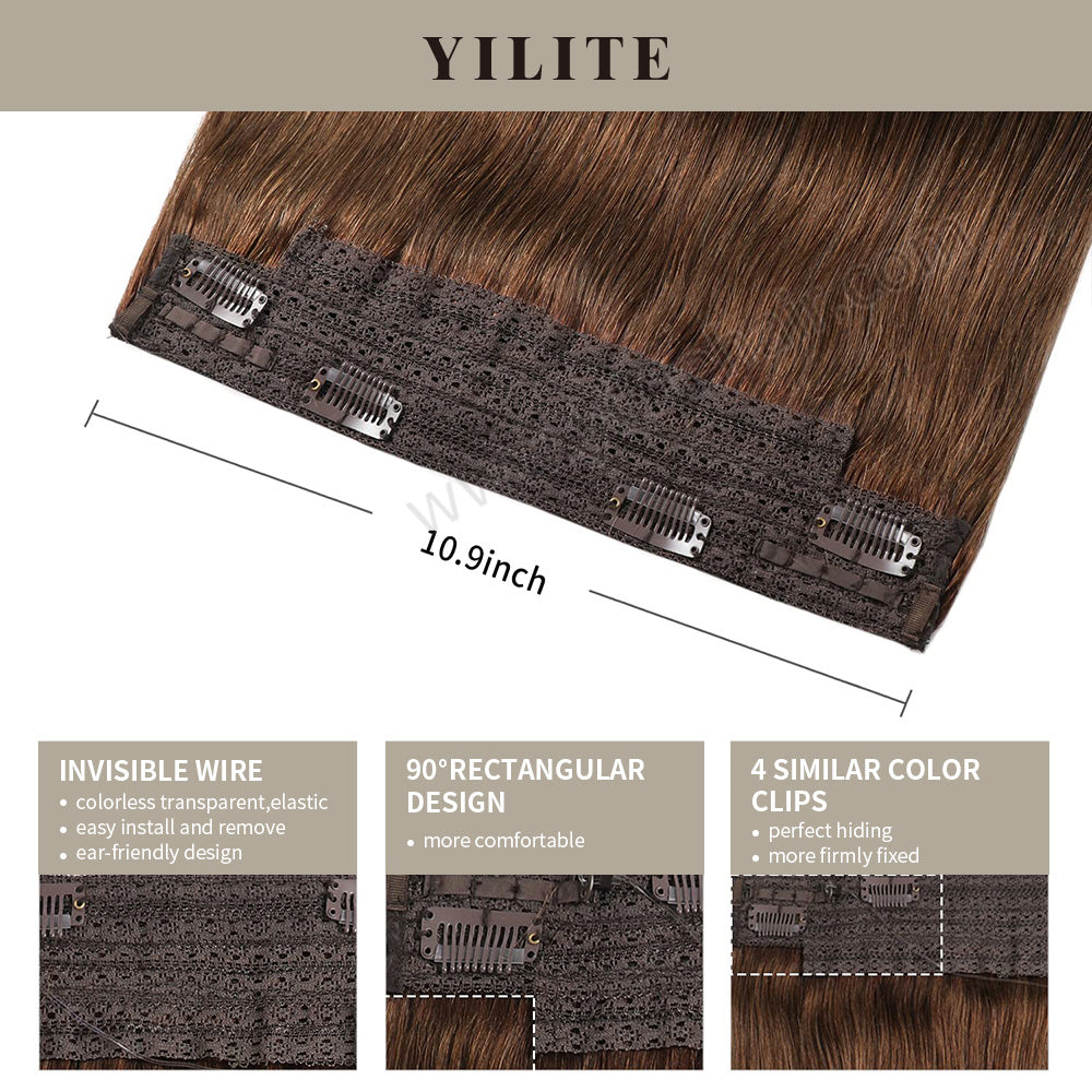 Details of (#4) Wire Extensions: Invisible Wire, 90° Rectangular Design, and 4 Clips    