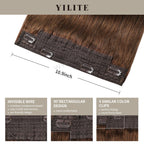 Details of (#4) Wire Extensions: Invisible Wire, 90° Rectangular Design, and 4 Clips    