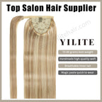 (#P18/613) Ponytail Extension with Handmade Weft, Breathable Inner Net, and Quick-Wear Design