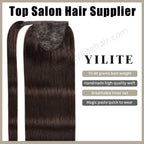 (#2) Ponytail Extension with Handmade Weft, Breathable Inner Net, and Quick-Wear Design