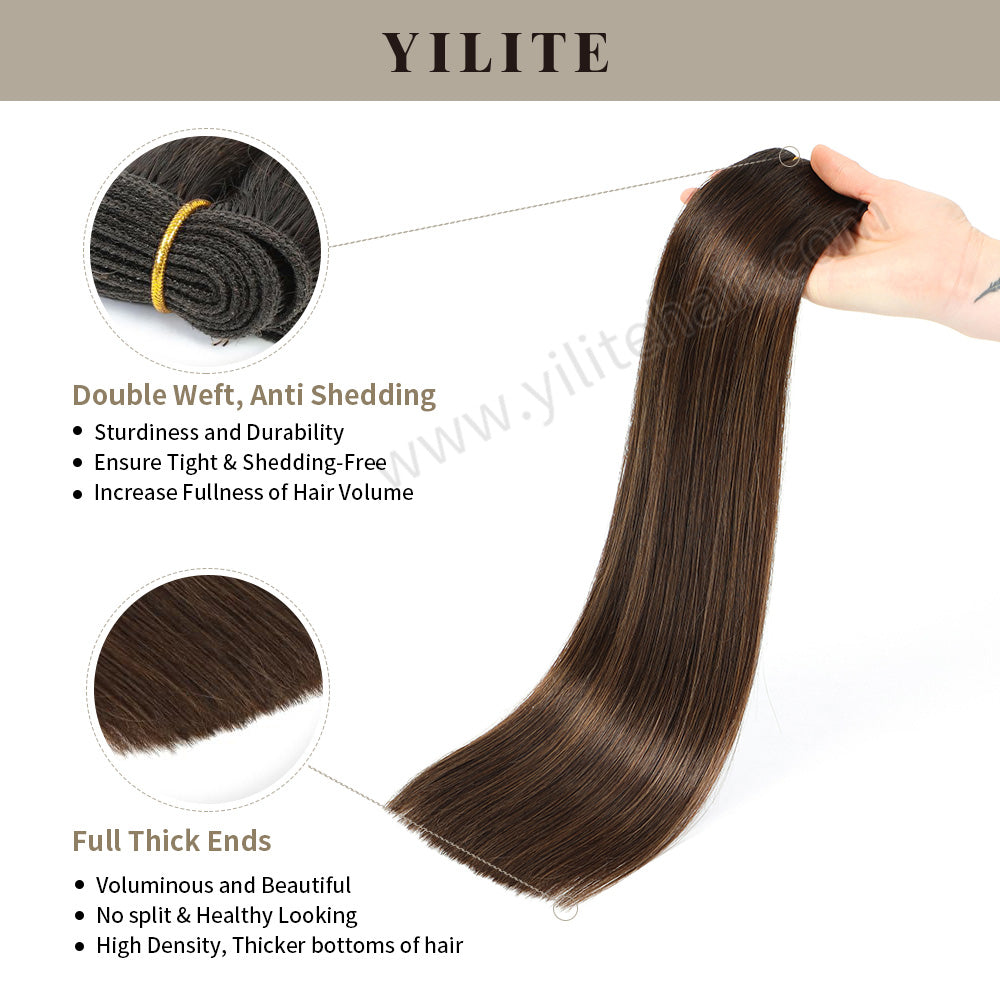 (#P2/6/T2) Double Weft Extensions: Anti-Shedding, High-Density with Thick Ends