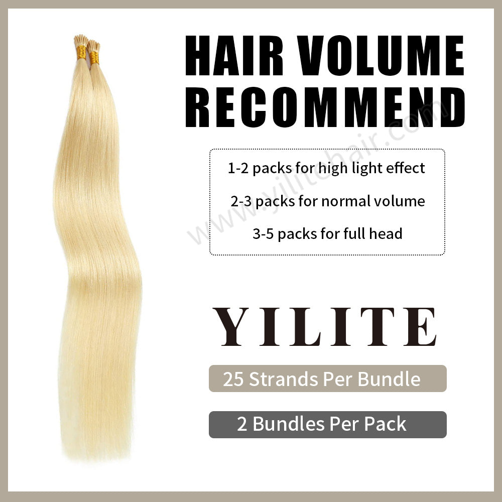 (#613) Bleach Blonde I Tip Extensions with Hair Volume Recommend 