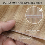 YiliteVip (#T18/P18/613) Ash Blonde Balayage Butterfly Weft Hair Extensions