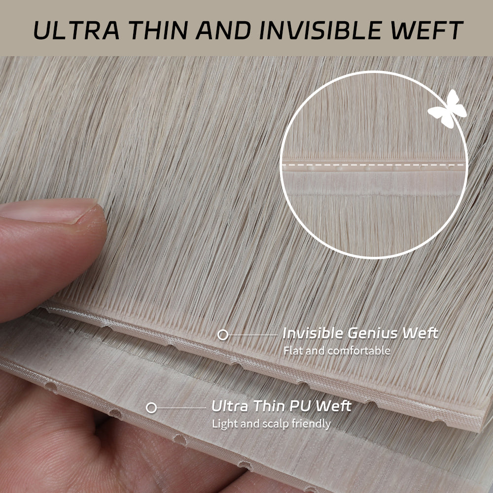 YiliteVip Silver Butterfly Weft Hair Extensions