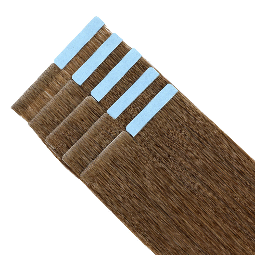 YiliteVip (#6) Chestnut Brown Invisible Tape In Extensions 20Pcs