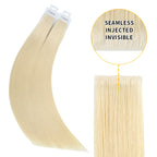 YiliteVip (#60) Platinum Blonde Invisible Tape In Extensions 20Pcs