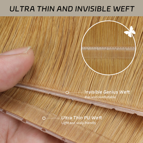 YiliteVip (#27) Strawberry Blonde Butterfly Weft Hair Extensions