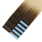 YiliteVip (#T2/60) Darkest Brown to Platinum Blonde Invisible Tape In Extensions 20Pcs