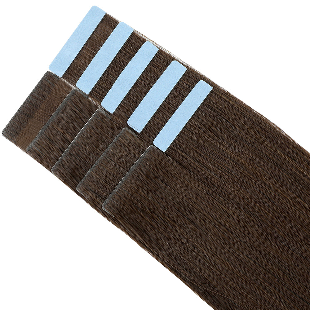 YiliteVip (#2) Darkest Brown Invisible Tape In Extensions 20Pcs