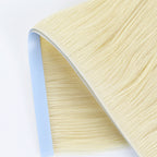 Zoomed View of (#60) Platinum Blonde Tape Weft Hair Extensions